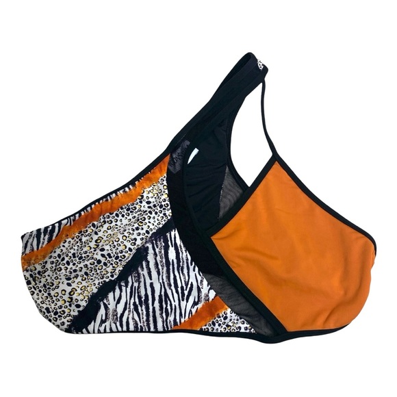 Icon Swim Multi Print One Shoulder Bikini Set - Picture 2 of 7